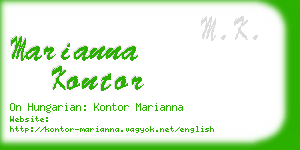 marianna kontor business card